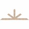 Ekena Millwork Saratoga Smooth Timber Gable Bracket, Douglas Fir, 96"W x 36"H x 5 1/2"D x 5 1/2"F, 9/12 Pitch GBW096X36X0606SAR00SDF - alternate 1